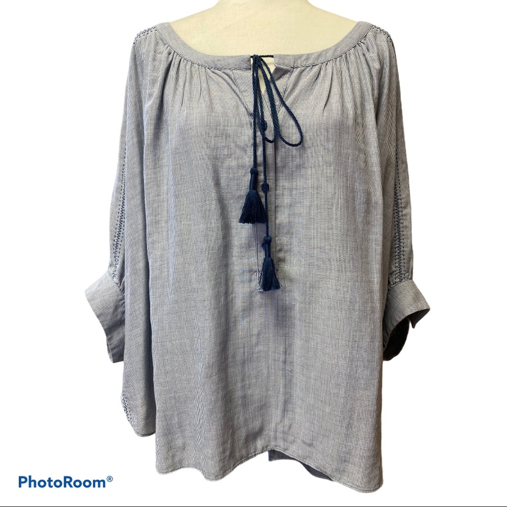 Lane Bryant high-low strip top 14/16